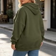 thumbnail image 3 of Plus Size Full Zip Hoodie for Women Ghalytn Oversized Long Sleeve Jacket - Casual Sweatshirt with Kangaroo Pocket, 3 of 5