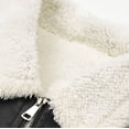 thumbnail image 5 of Zynoxe Mens Plus Size Sherpa Jackets Vintage Lapel Shearling Collar Zip Up Long Sleeve Faux Suede Jackets Winter Warm Relaxed Fit Fleece Jackets with Pockets, 5 of 9