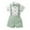 Z1-Light Green, variant on Wolcakyue Baby Boys formal Suit Set Short Sleeve Romper Suspenders Shorts Pants Bowtie Wedding Tuxedo Outfits Cake Clothes,Light Blue 3-6 Months