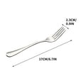 thumbnail image 3 of Dianli Stainless Steel Forks with Comfort Grip Handles for Restaurant Quality Dining Fruit Serving and Household Use Dishwasher Safe Durable Flatware for Adults and Children, 3 of 3