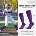 thumbnail image 6 of JASGOOD Baseball Belt and Socks Combo Set for Youth Adult Breathable Softball Socks and Adjustable Elastic Belt, 6 of 7