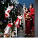 thumbnail image 3 of Medias navideñas, decoración navideña, conjunto de 3 grandes medias clásicas de Navidad para colgar, calcetines de Santa Claus con barba de dibujos animados, bolsa de regalo de navidad Afortunado Sencillez, 3 of 5