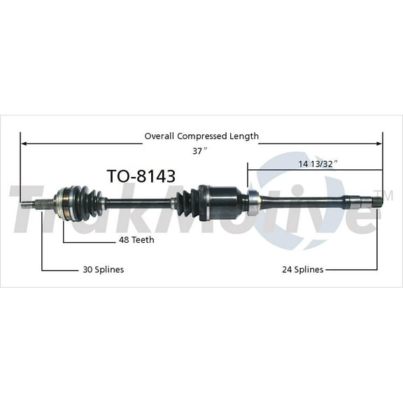 CV Axle Shaft Fits select: 1997-2001 TOYOTA CAMRY, 1999-2002 TOYOTA CAMRY SOLARA