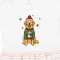 thumbnail image 4 of Inktastic Golden Retriever Christmas Girls Toddler Dress, 4 of 5