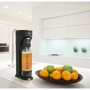 Drinkmate Sparkling Water and Soda Maker Kit, Carbonates ANY Drink, with 60L CO2 Cylinder – Matte Black