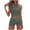 Army Green, variant on Women Summer 2 Piece Sets Slim Halters Tied Backless Top and Elastic Waist Drawstring Shorts Set Vacation Fashions Outfits