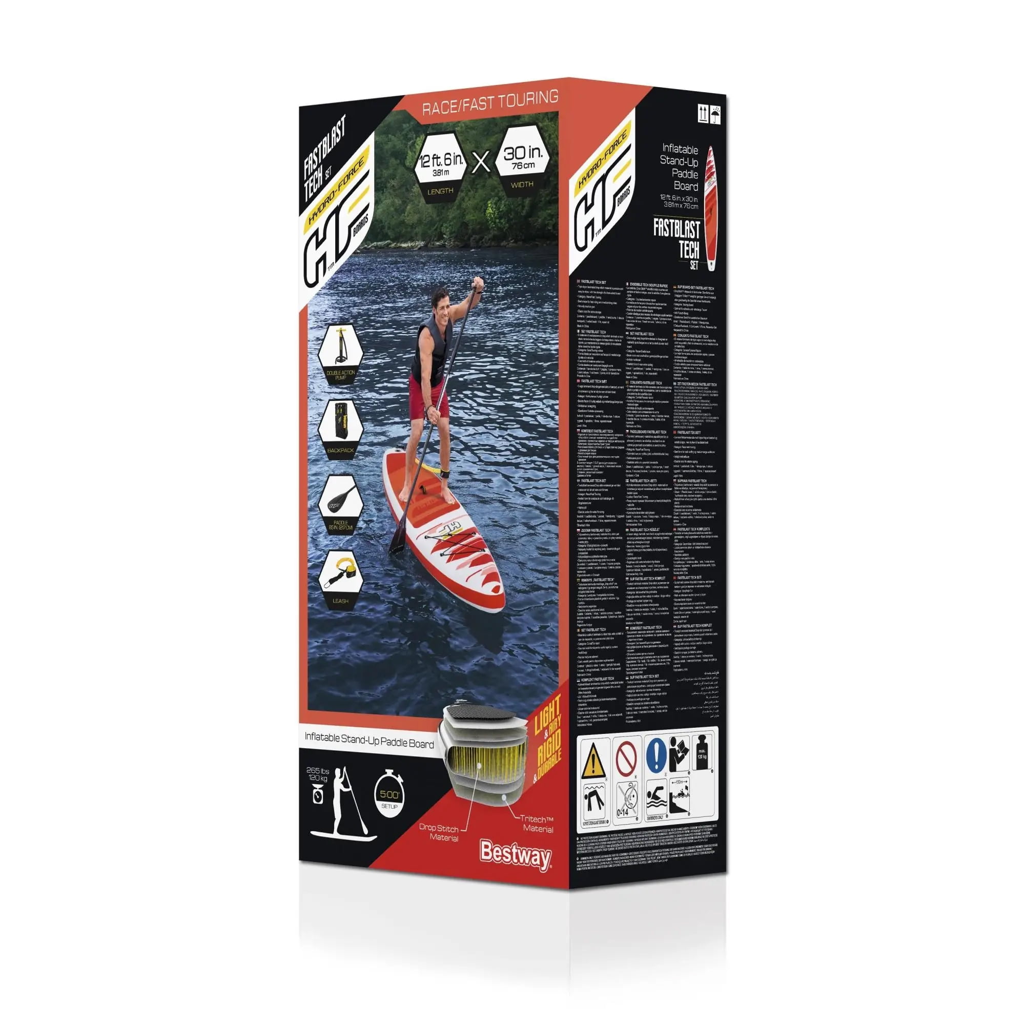 Bestway Hydro-Force Fastblast Tech Inflatable Stand Up Paddle Board Set