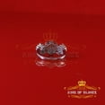thumbnail image 4 of King of Bling's 925 Sterling White Silver CZ 5.50ct Flower 7 stone Set Womens Ring Size 7, 4 of 12