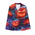 thumbnail image 6 of BaoFuBaoMei Halloween Lounge Sets Women 2 Piece Plus Size Long Sleeve Top and Pants Pajamas Halloween Pumpkin Print Soft Cozy Sleepwear, 6 of 6