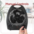 thumbnail image 3 of BLACK+DECKER BHD101B - Calentador de computadora personal (8,4" x 5,2 x 10"), color negro, 3 of 5