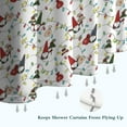 thumbnail image 6 of White Christmas Gnome and Light Pattern Shower Curtain 36"x72" ,Bathroom Decorative Shower Curtains Set with 12 Hooks,Modern Waterproof Washable Shower Curtain, 6 of 6