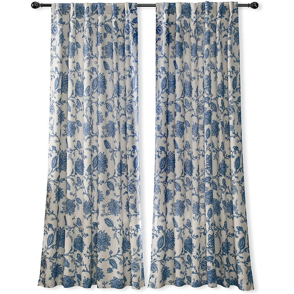 DriftAway Freda Jacobean Floral Linen Blend Lined Thermal Insulated