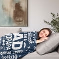 thumbnail image 2 of Gifts for Dad from Daughter to My Dad Blanket Best Gift for Fathers Day Birthday Christmas Valentines Day Bday Present Idea for Father Husband Men Him Healing Thoughts Throw Blanket 30x40 Inch, 2 of 7