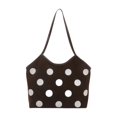 thumbnail image 1 of Bolso de viaje moderno con asa, estilo hobo, ideal para viajes y fines de semana. Café, 1 of 8
