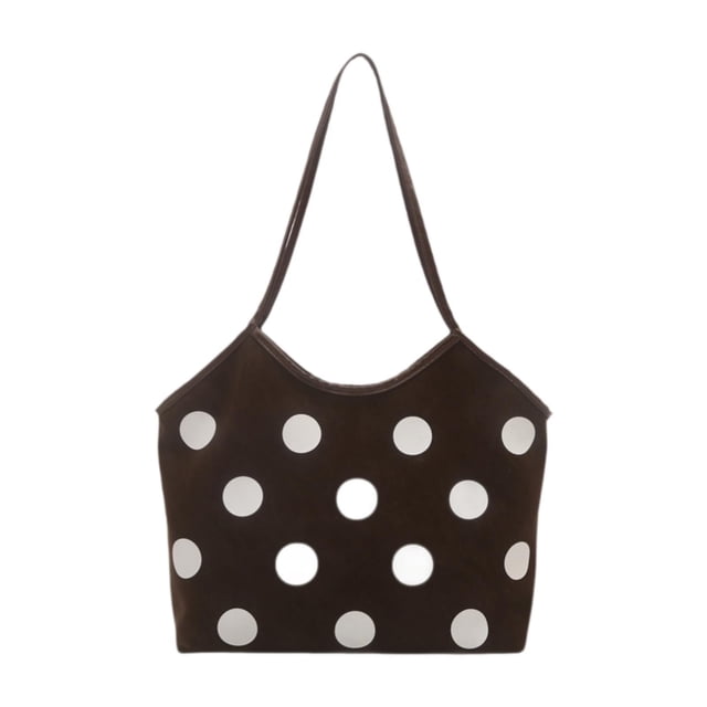 Bolso de viaje moderno con asa, estilo hobo, ideal para viajes y fines de semana. Café