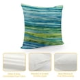 thumbnail image 4 of COMIO Blue and Green Body Pillow Cover Abstract Bright Waves Watercolor Hand Drawn Striped Long Pillow Case with Zipper Decorative Bedding Pillowcase Farmhouse Cushion Pillow Covers for Bedroom, 4 of 5