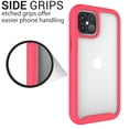 thumbnail image 4 of CoverON Apple iPhone 12 Case / iPhone 12 Pro Case (6.1"), Military Grade Full Body Rugged Slim Fit Clear Cover, Pink, 4 of 9