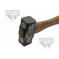 thumbnail image 2 of SZCO 20" Hammer with Engraved Stainless Steel Head, Wrap Handle – Decorative Hammer, 2 of 3