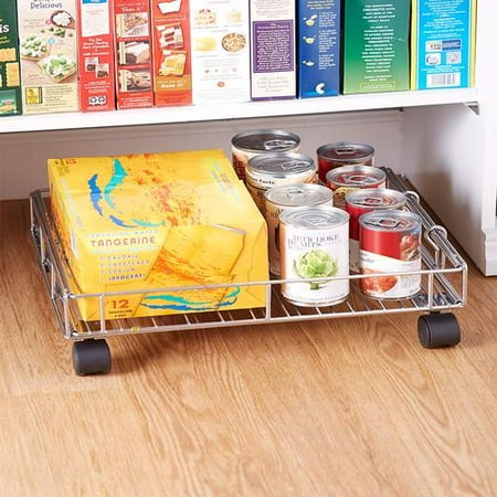 metal expandable rolling basket storage brand walmart