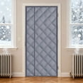 thumbnail image 4 of Winter Thermal Insulated Door Curtain And Windows Heavy Duty Cold Blocking Stopper Energy Thermal Insulated Curtain For Doors Saving Room Darkening Fabric,75"x32",Grey, 4 of 5