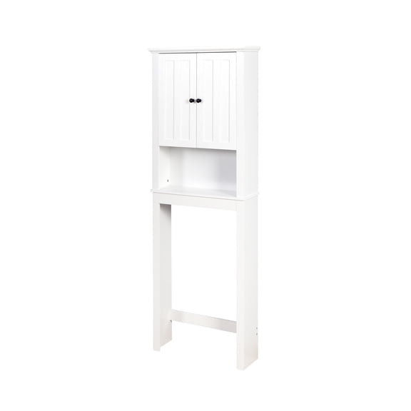 Bathroom Shelf Over Toilet - Elegant, Adjustable Shelf, White, 23.61x7.5x69.06 Inch Storage Unit ,