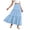 Z214-Blue, variant on Work Skirts for Women Business Casual Relaxed Fit Polka Dot Soft & Breathable Flowy Maxi Skirts Tiered Floral Long Skirts with Pockets for Beach Vacation