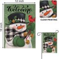 thumbnail image 2 of Rdsfhsp 12x18inch Merry Christmas Garden Flag, Double Sided Burlap Decorative Garden Flags for Winter Outside Decorations Farm Yard Wall Decor, 2 of 5