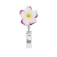 thumbnail image 3 of Resin Flower Retractable Swivel ID Badge Holder Badge Reel For Nurse, Doctor, Student, Teachers Office School Gift, 3 of 9