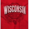 thumbnail image 2 of Wisconsin WI Student Campus Pride Plus Size Crewneck Graphic Tee Shirt Brisco Brands 3X, 2 of 3