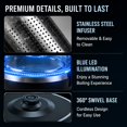 thumbnail image 4 of Electric kettle with detachable tea infuser, 1.8L large capacity, 4 of 5