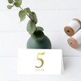 thumbnail image 3 of UrbanMingle Table Tent Place Cards, Metallic Gold Ink Print, Table Number, 3 of 5