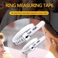 thumbnail image 1 of Koszal 10Pcs American Ring Size Plastic Ruler Finger Circumference Gauge Measuring Tool, 1 of 6