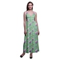 thumbnail image 1 of Bimba Robe Longue Maxi à Bretelles Spaghetti Ajustables à Imprimé Floral, Tenue de Plage d'Été - XX-Grand, 1 of 6