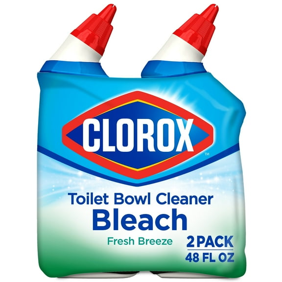 Clorox Toilet Bowl Cleaner with Bleach, Fresh Scent - 24 Ounces, 2 Pack