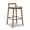 Dark Brown Walnut, variant on Jennifer Taylor Home Sven 26.5" Modern Minimalist Low Back Wood Counter Stool, Dark Brown Walnut Ash Wood