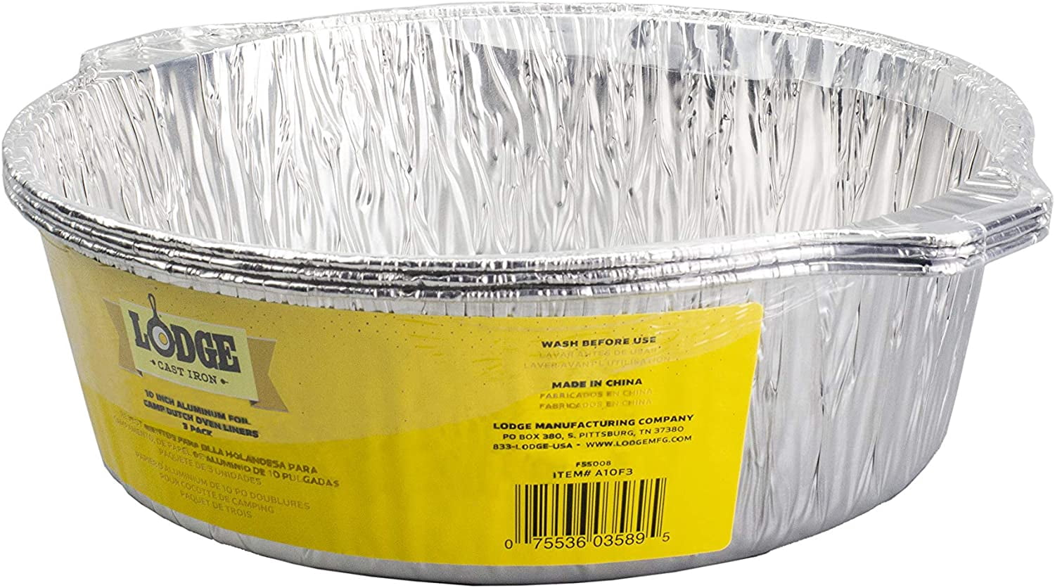 Lodge 10 in. Foil Liners - Pack of 3