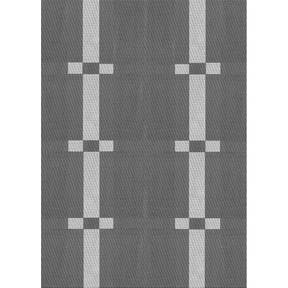 Ahgly Company Machine Washable Indoor Rectangle Transitional Gunmetal Gray Area Rugs, 8' x 10'