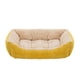 thumbnail image 1 of Pet Cat Dog Bed Cozy Square Plush Kennel Puppy Sofa Bed Small Large Dog Sleep Pad Portable Pet Bed Nest Pet Supplies Accessories ShopWise Round, 1 of 19