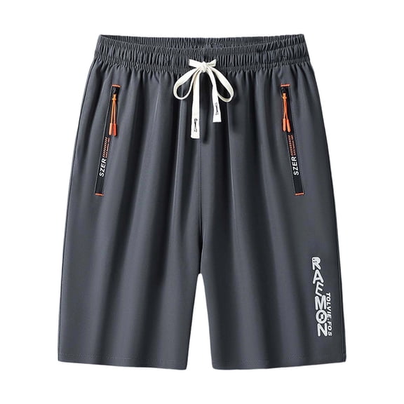 DHFJKG Hiking Shorts For Women Men Lightweight Athletic Workout Gym Shorts With Zipper Pockets For Basketball Drawstring Elastic Waist Unisex Versatile Bottoms