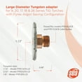 thumbnail image 4 of SÜA - Argon-Saving Conversion Kit for 9 & 20 Series TIG Torches - Large Diameter Configuration - Fused Quartz Cups, 4 of 8