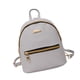thumbnail image 2 of Mochila de viaje para mujer, bolso escolar de piel sintética, bolsa de compras, cremallera, teléfono portátil, paquete de cosméticos, color blanco Jumpingount AP000927-02, 2 of 7