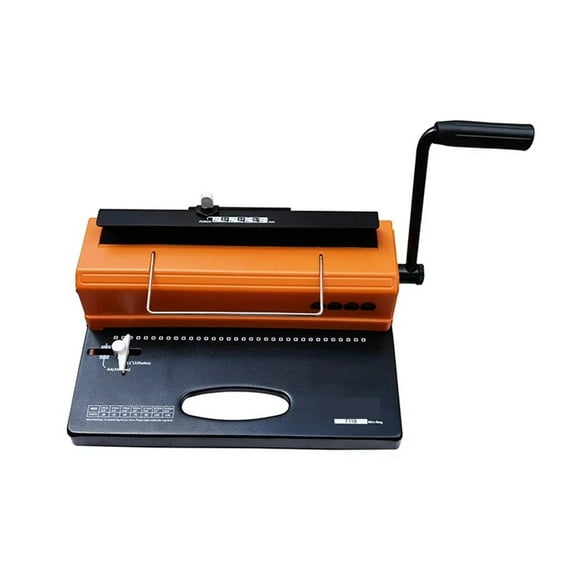 T118 Coil Binding Machine Square Hole Office Text Picture Book Tender Document Wall Calendar A4 Punch Binding Machine ,Easy to Operate