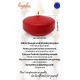 thumbnail image 2 of Hyoola 1.75 inch Round Unscented Red European Made Floating Candles, Paraffin Wax with Cotton Wicks, 20-Pack, 2 of 6