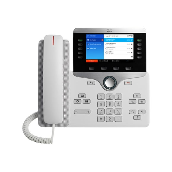 Cisco IP Phone 8861 - VoIP Phone - IEEE 802.11a/b/g/n/ac (Wi-Fi) - SIP, RTP, SDP - 5 Lignes - Charbon
