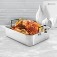 thumbnail image 2 of Chantal Stainless Steel Roasting Pan with Nonstick Rack, 15.5" x 12" x 4", 2 of 5