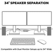 GOgroove SonaVERSE O2 USB Multimedia Stereo Speaker with Powered Subwoofer & Volume Control
