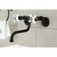 thumbnail image 2 of Kingston Brass KS616ORB Wall Mount Bathroom Faucet, Oil Rubbed Bronze, 2 of 5