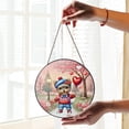 thumbnail image 2 of Happy Valentine’s Day Adorable Yorkshire Terrier Puppy Holding Heart Balloon Stained Glass Suncatcher Yorkie Dog Lover Gifts Window Hanging Sign Decor - 00030, 2 of 5