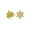 Gold-Tone, variant on Bling Jewelry Womens Mid-Size Lightweight CZ Stud Earrings Cubic Zirconia Snowflake Sterling Silver