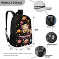thumbnail image 5 of HUIACONG Space Axolotl School Backpack for Teen Girls Breathable Adjustable Straps Water Resistant for Elementary High School Daily Travel, 5 of 6